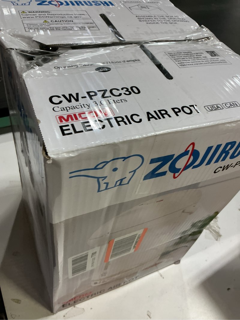 Condition photo showing As Is for Zojirushi CW-PZC30FC Micom Super Boiler (3.0 Liters, White Ballerina)