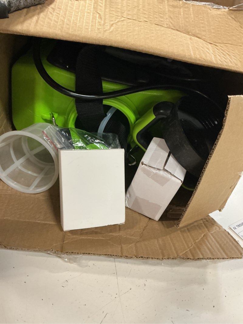 Condition photo showing Good Condition for battery powered backpack sprayer 3 gallon, garden sprayer with 3 adjustable pressures & digital display, electric pump sprayer with 2.2ah battery, telescopic wand, 5 nozzles for yard lawn