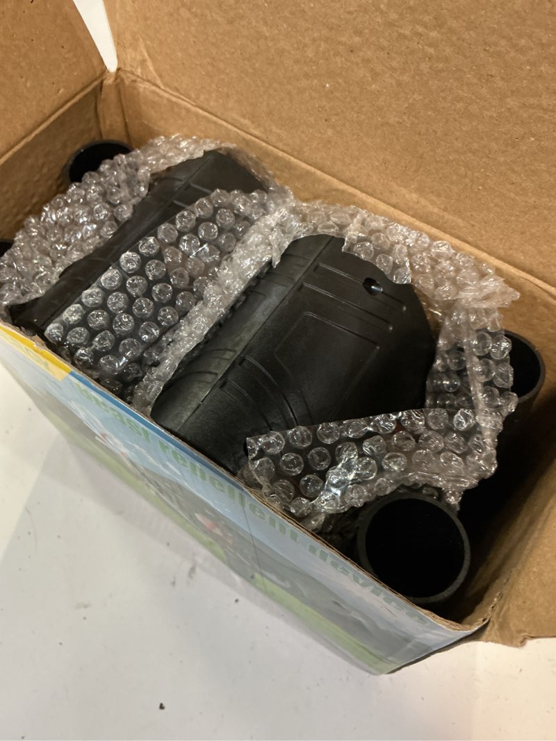 Condition photo showing Good Condition for (the color is black)2026 sonic fortress pro deer repellent 2 pack ultrasonic solar animal repellent outdoor with strobe