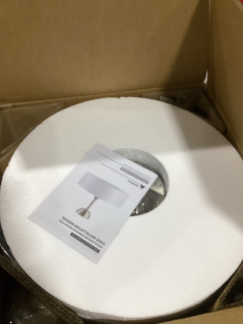 Condition photo showing As Is for 20" caged fandelier ceiling fans with lights, silver boho chandelier ceiling fan with light remote control with 6 speeds for bedroom, living room, nursery