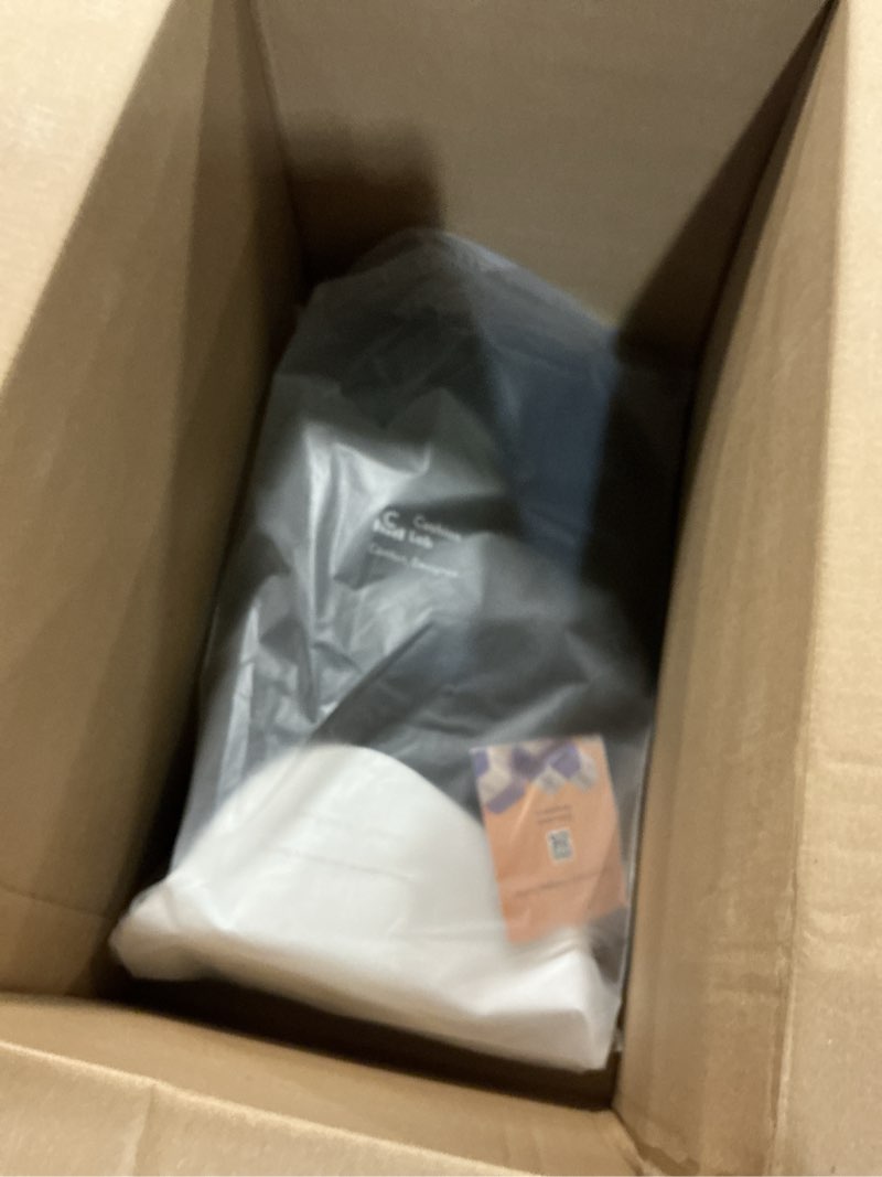 Condition photo showing New/Like New for C CUSHION LAB Ergonomic Foot Rest for Under Desk - Patented Massage Ridge Design Memory Foam Foot Stool Pillow for Work, Home, Gaming, Computer, Office Chair - Footrest for Back and Hip Pain Relief Black