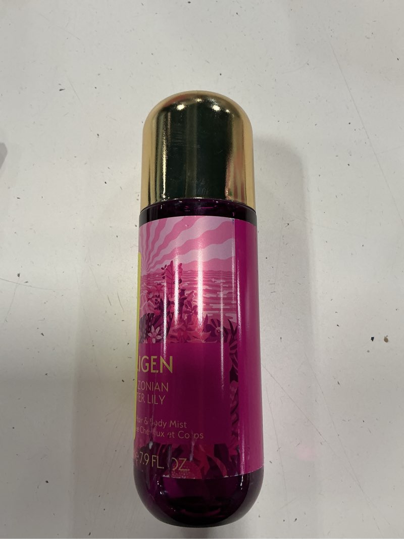 Condition photo showing New/Like New for o`rigen water lily hair & body mist, fresh floral citrus fragrance spray, lightweight refreshing scent for hair and skin, long-lasting daily body mist, 7.9 oz