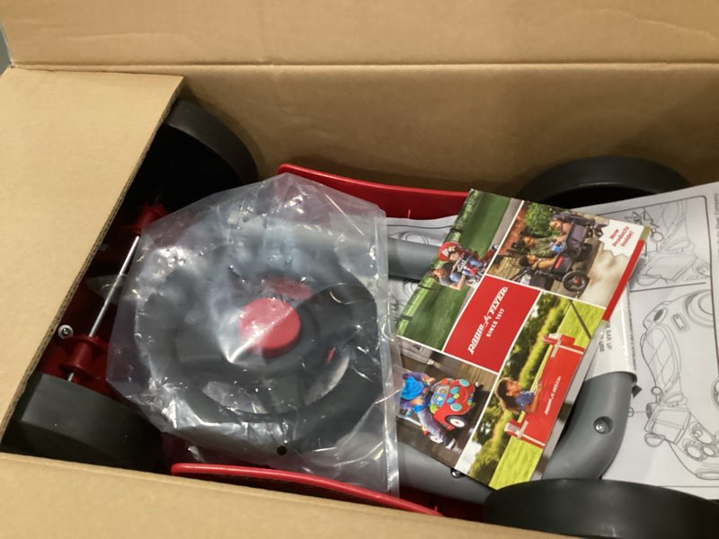 Condition photo showing Good Condition for Toddler Car Ride On, Toddler Toys for Ages 1-3, Baby Toys, Radio Flyer Busy Buggy, Red, Sit to Stand Ride On