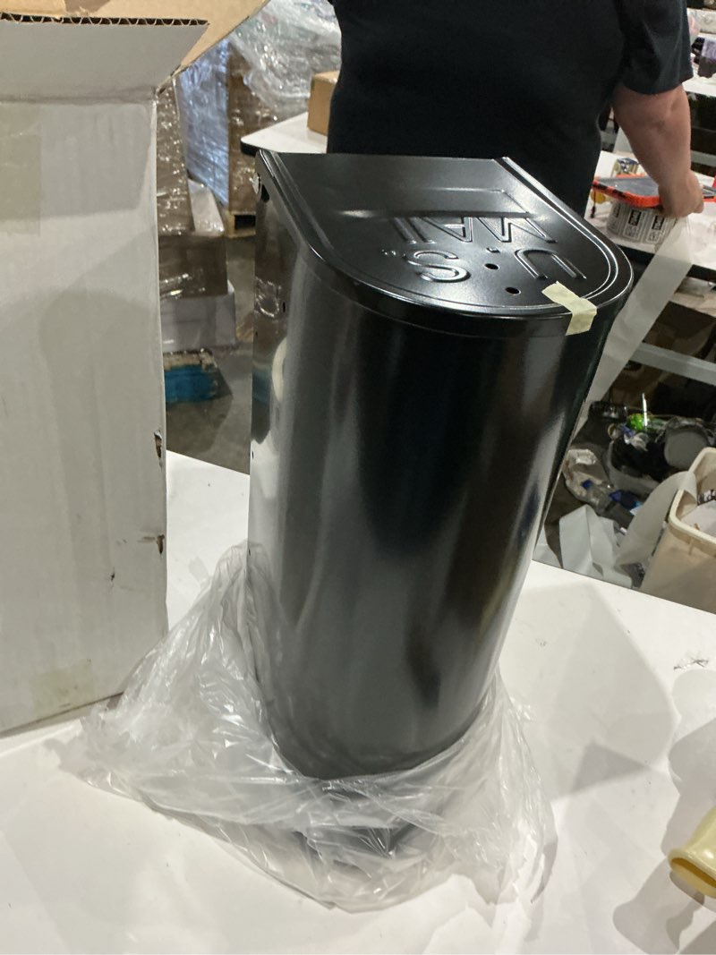 Condition photo showing Good Condition for black metal mailboxes for outside post mount, standard mail box, galvanized steel heavy duty mailbox, medium capacity, 19 x 8.7 x 6.7 inches