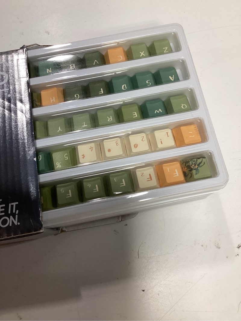 Condition photo showing Good Condition for sumgsn 152 keys dye sub pbt custom keycaps cherry profile purple blossom keycaps set fit for mechanical keyboards alice keyboard cherry mx switches bluebell