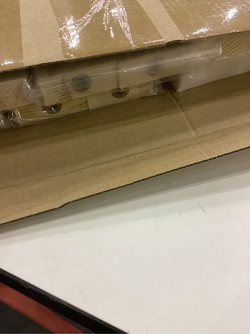 Condition photo showing Good Condition for 47 Inch Wedding Photo Display Frame Board Wood Christmas Standing Picture Collage Board with 30 Wood Clip Wedding Birthday Decor for Photo Artwork Letter Postcard Greeting Card Organizer