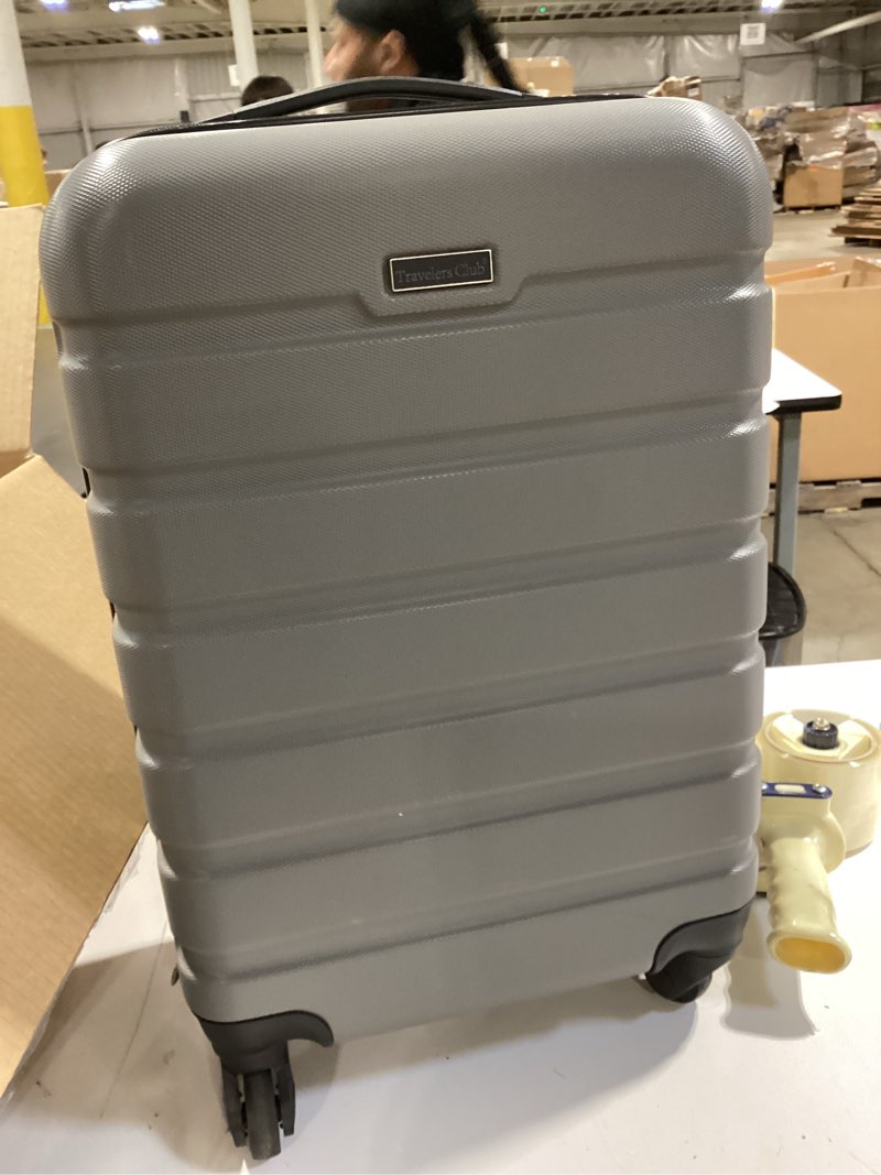 Condition photo showing Good Condition for similar to travelers club harper luggage, black, 20-inch carry-on 20-inch carry-on black