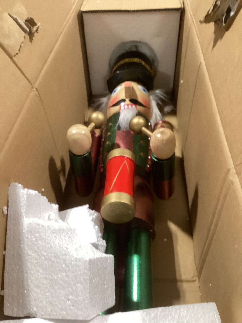 AMOR PRESENT Wooden Nutcracker, 36" 2.9Ft Wooden Nutcracker Soldier Figure for Christmas Holiday Dec