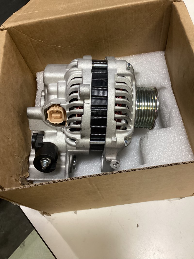 Condition photo showing As Is for 11176 car alternator fit for honda civic dx, ex, lx, ex-l, lx-s 2006-2011 l4 1.8l automotive replacement alternators 31100rnaa01, 31100rnaa012m2, ahga67 80a alternator 7-groove pulley 11176n for honda civic 2006-2011 1.8l