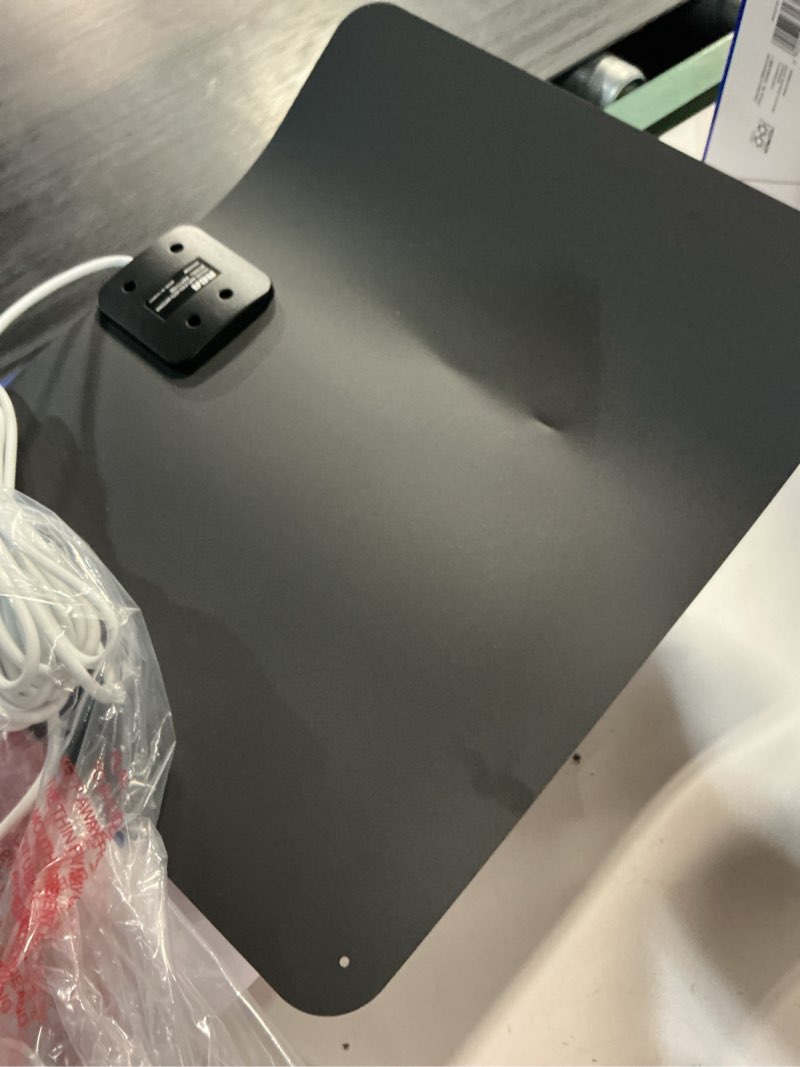 Condition photo showing As Is for rca indoor hdtv ultra thin amplified antenna 1 pk