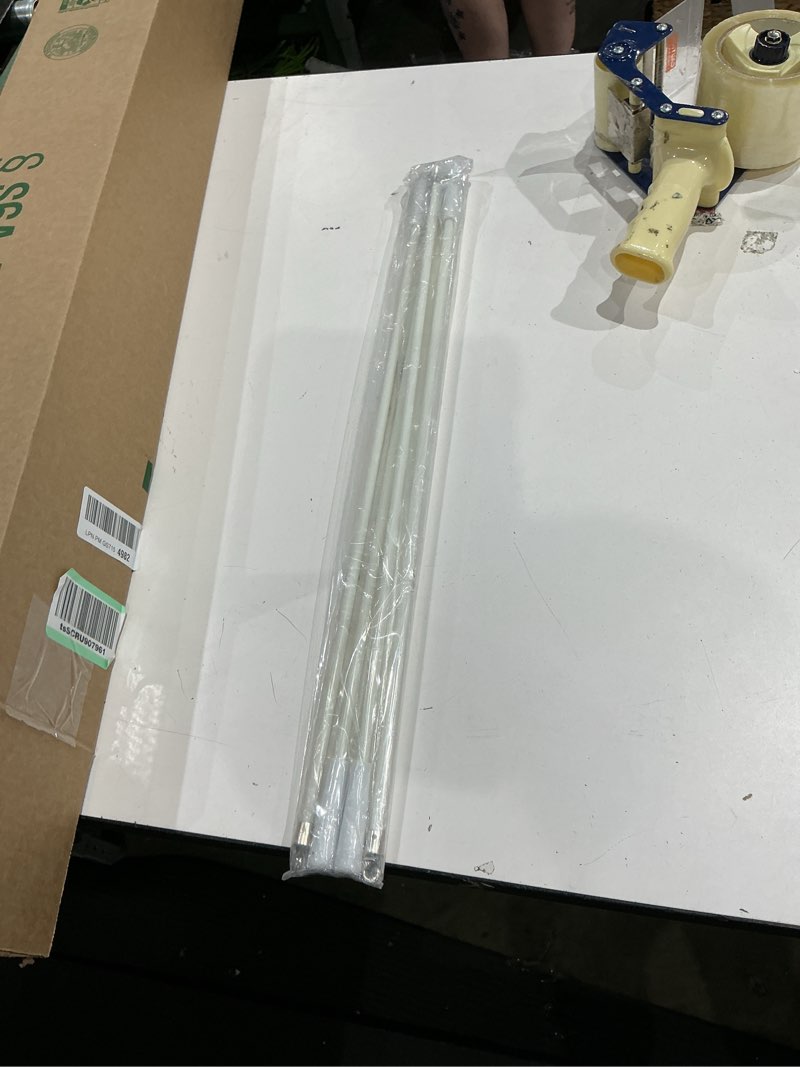 Condition photo showing Good Condition for bokon 4 pcs blinds wand replacement with hook and handle white fiberglass long vertica blind wand for windows curtain door shades opener accessory (24 inch)