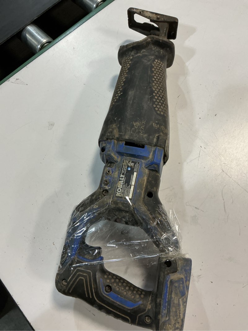 Condition photo showing As Is for kobalt tools krs 224b-03 reciprocating saw (tool only) *fairly used & tested