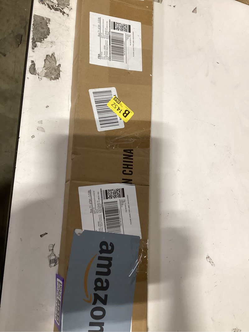 Condition photo showing New/Like New for Tandefio 1 Pcs 4-9/16"x1"x36" Exterior Door Threshold Heavy Duty Silver Aluminum Outswing Fixed Bumper Sill, Composite Material Base with Aluminum Top and Seal Outswing Door Threshold (Silver) Silver 4-9/16"x1"x36"