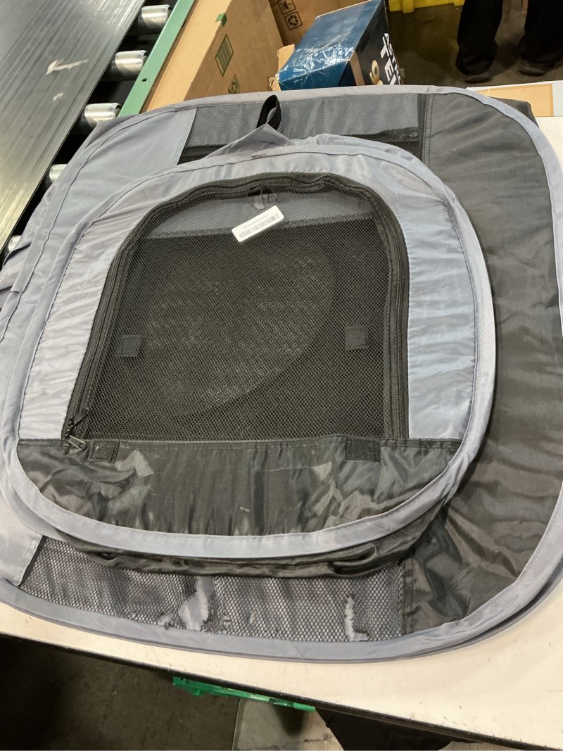 Condition photo showing As Is for large cat playpen with separate areas,outdoo&indoor cat enclosures,portable pet playpen for indoor cats,puppy and small animals, dog playpen with carrybag.