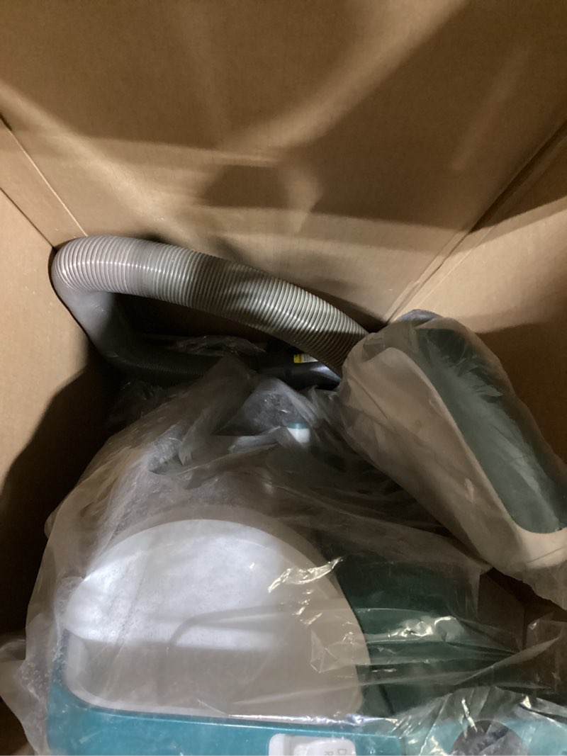 Condition photo showing As Is for Kenmore Bagless Upright Vacuum 2-Motor Power Suction Lightweight Carpet Cleaner with 10’Hose, HEPA Filter, 2 Cleaning Tools for Pet Hair, Hardwood Floor, Green, 2 Liters