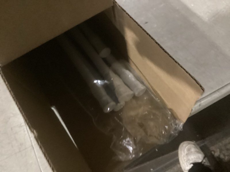 Condition photo showing New/Like New for tension curtain rod spring tension black 28-46inch adjustable curtain rod 6pcs small tension rod of small window cupboard kitchen closet 28-46inch-6pcs black