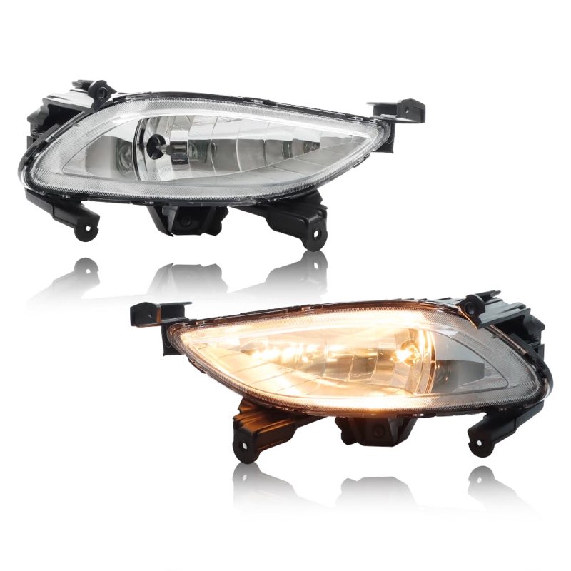 MOTRUM Fog Lights Assembly Compatible with Hyundai Sonata 2011 2012 2013, Passenger & Driver Side, F