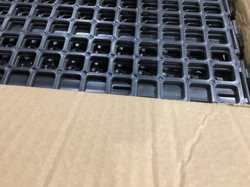 Condition photo showing Good Condition for 12 Pcs Under Couch Blocker for Pets, Bed Blocker with 100 Durable Zip Ties (25cm length, 5mm width), Plastic Under Sofa Toy Stopper Bed Barriers for Cats Dogs Furniture - Black