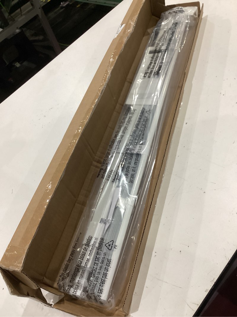 Condition photo showing New/Like New for lazblinds no tools no drill cordless aluminum mini blinds, 100% privacy s-curve blinds for windows, room darkening horizontal window blinds and shades for home, 30" w x 36" h, white white 30" w x 36" h