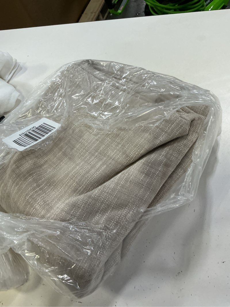 Condition photo showing Good Condition for textured cotton room darkening curtain, 48x84, oatmeal(of 1)