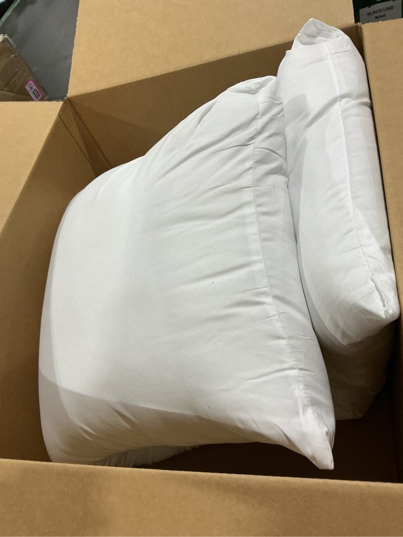 Condition photo showing As Is for DOWNCOOL Large Body Pillow Insert- Breathable Full Body Pillow for Side Sleeper - Soft Long Bed Pillow for Adults - 20 x 54 inch White Insert