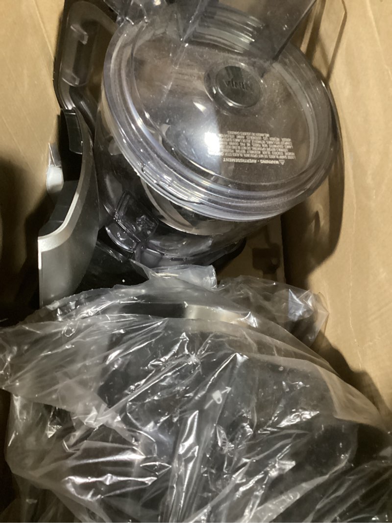 Condition photo showing As Is for ninja blender & food processor combo, foodi power blender system for smoothies, bowls, spreads & shakes, 6 functions, 72-oz pitcher, to-go cups, silver, ss401 1600 peak watts