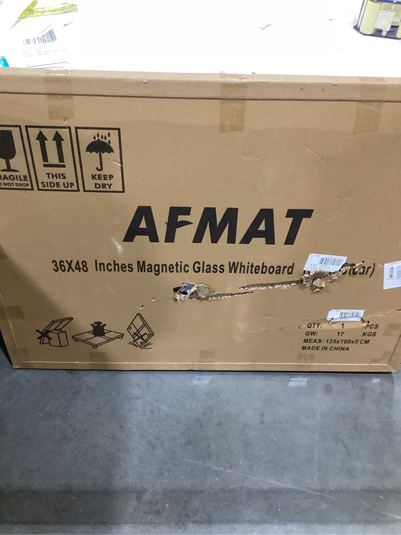 36x48 inches magnetic glass whiteboard