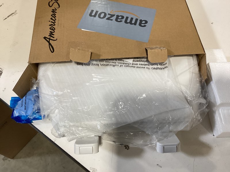 Condition photo showing New/Like New for american standard 5503a00b.020 transitional slow-close elongated front toilet seat, white