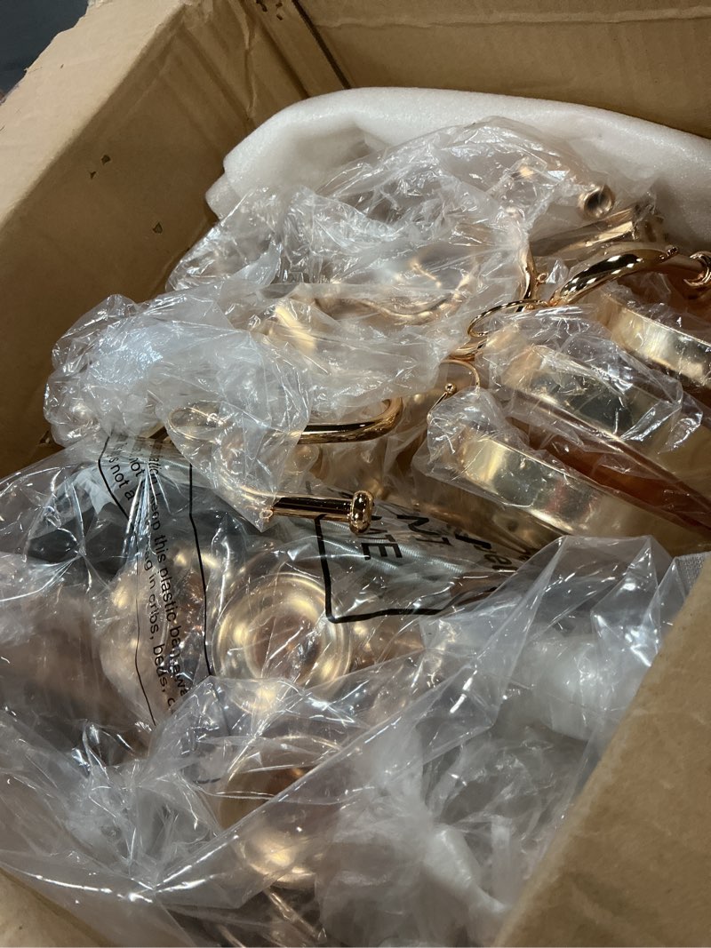 Condition photo showing As Is for nitial 4 pcs 5 arm crystal candelabra centerpieces for table 27 inch retro victorian crystal candle holders bowl table centerpieces decor for wedding banquet valentine dinner party event (gold) gold 4