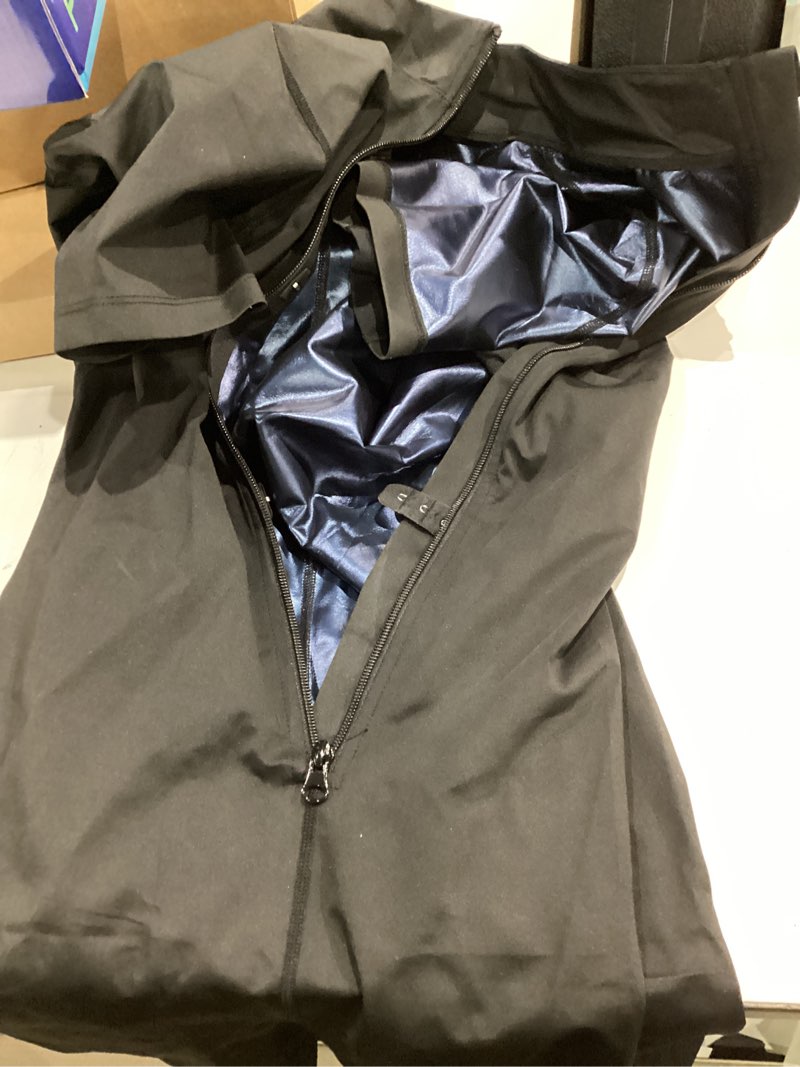 Condition photo showing Good Condition for junlan sauna suit for women full body jumpsuit waist trainers for women belly fat workout sweat suit black large