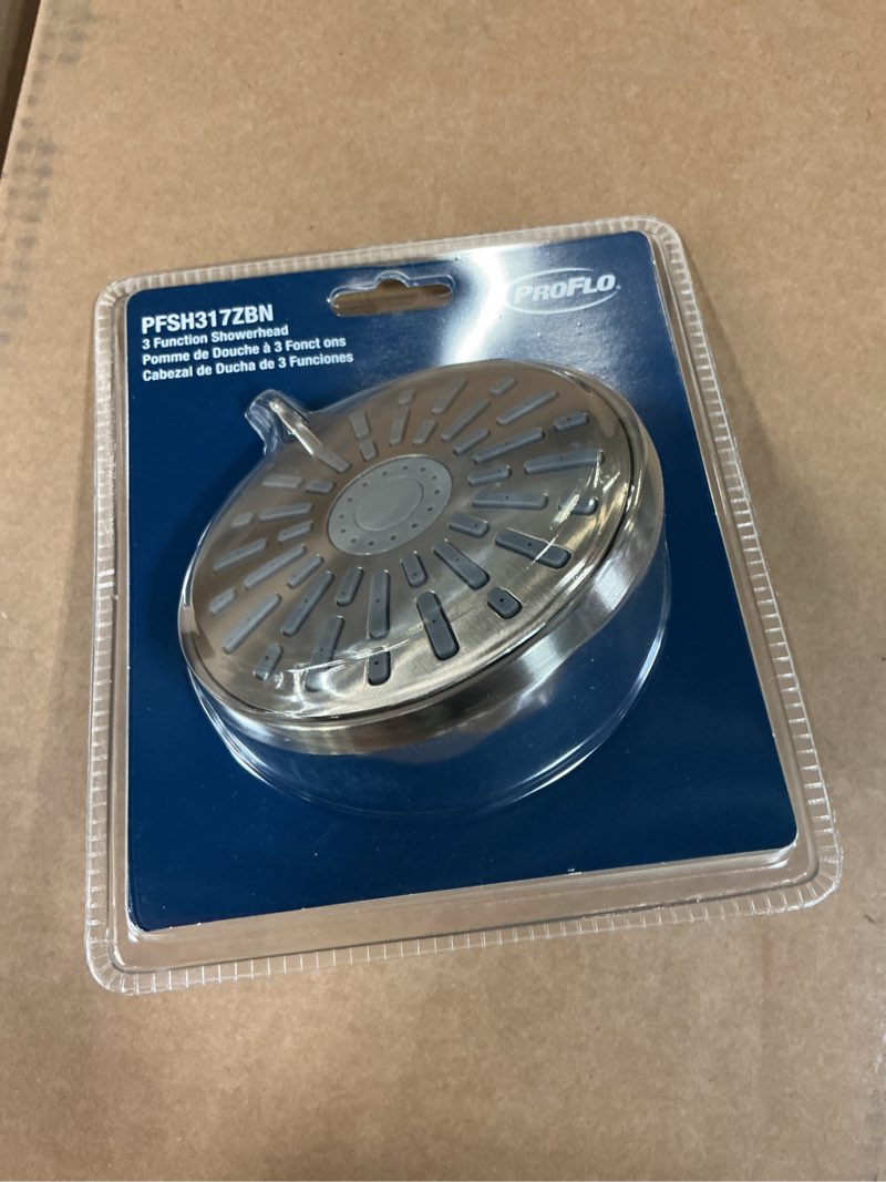 Condition photo showing New/Like New for proflo pfsh317 1.8 gpm multi function shower head - nickel