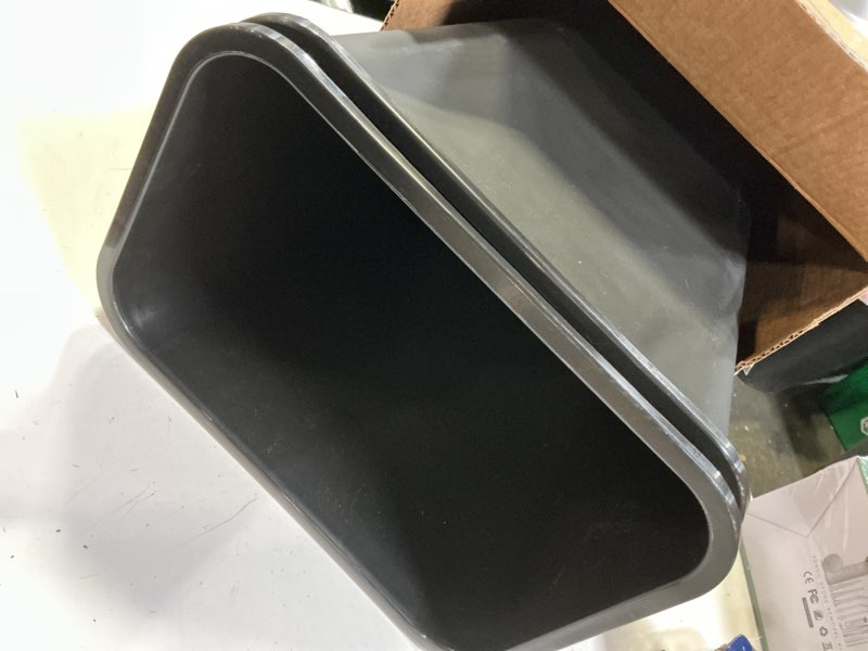 Condition photo showing Good Condition for amazon basics small trash can, rectangular commercial office wastebasket, 3 gallon (pack of 2), black black 3 gallon (pack of 2)