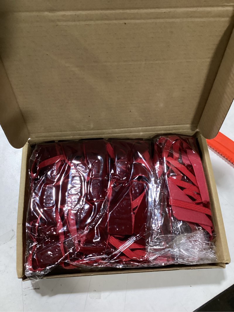 Condition photo showing item condition for Riceshoot 24 Pcs Velvet Elastic Bows for Gift Wrapping, 5x7 Inch Pre Tied Stretch Bows for Christmas Gifts, Xmas Tree, Birthday & Wedding Decorations(Brown,5 Inches Stretch Loops) Brown 5 Inch Stretch Loops