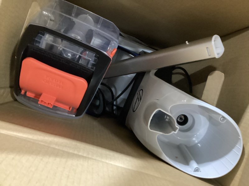 Condition photo showing As Is for hoover powerdash pet compact carpet cleaner machine, lightweight design | heatforce fast drying, antimicrobial brush roll, pair with a hoover carpet cleaner solution