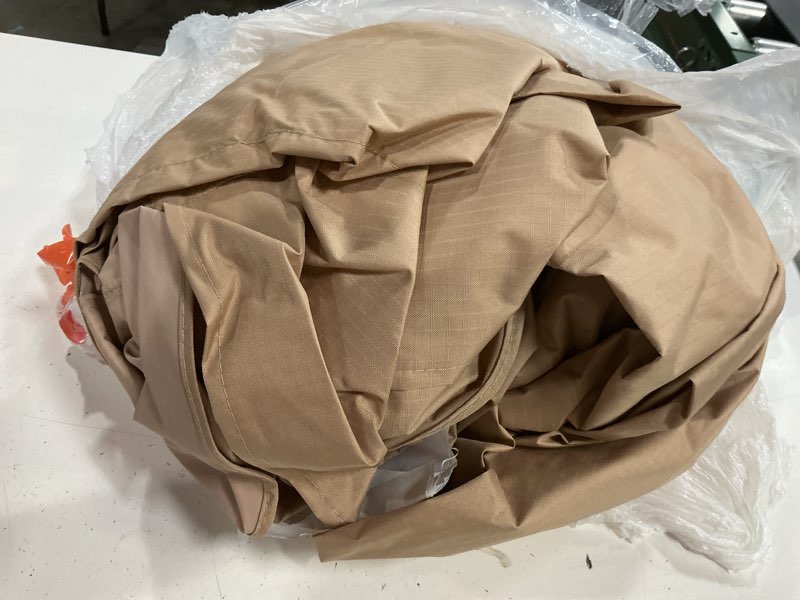 Condition photo showing As Is for garden winds reinforced replacement canopy top cover compatible with the l-gz215pst-a, l-gz659pst, 810138517, 810046339, a111011500 south hampton 11' x 13' gazebo - classic sand, riplock 350