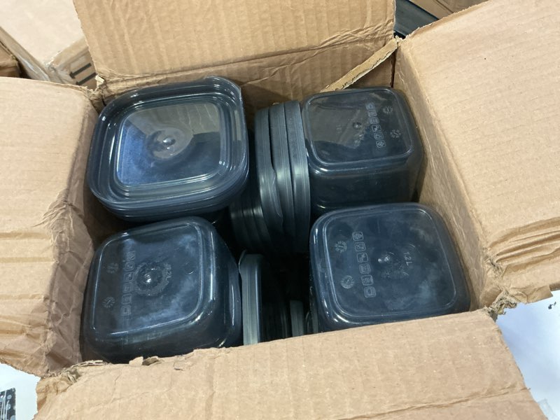 Condition photo showing Good Condition for 12-piece 40 oz bpa-free airtight food - food storage containers with lids, flour, pantry storage includes 20 reusable washable labels, kitchen organizer