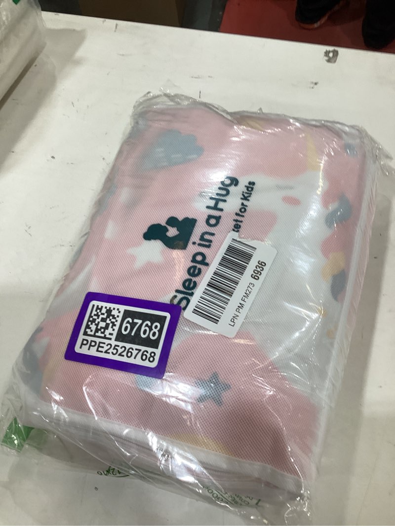 Condition photo showing New/Like New for Sivio Weighted Blanket | 100% Cotton & Premium Glass Beads | 36"x 48" 5lbs | Washable Breathable Heavy Cooling Blanket for Hot & Cold| Pink Unicorn 36"x 48" 5lbs Pink Unicorn