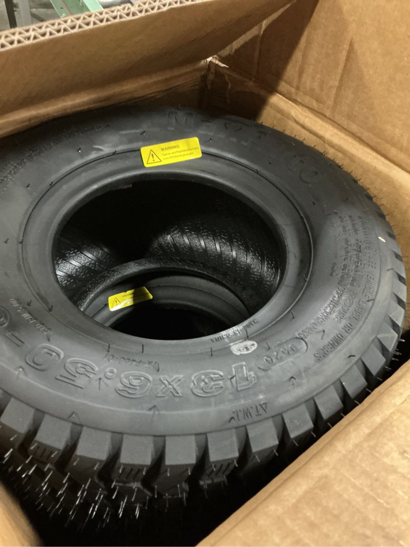 Condition photo showing Good Condition for maxauto 2 pcs 13x6.50-6 mower turf tires 13x6.5-6 lawn and garden tractor tires, 13x6.5x6 zero turn mower tire, tubeless 4pr/4ply