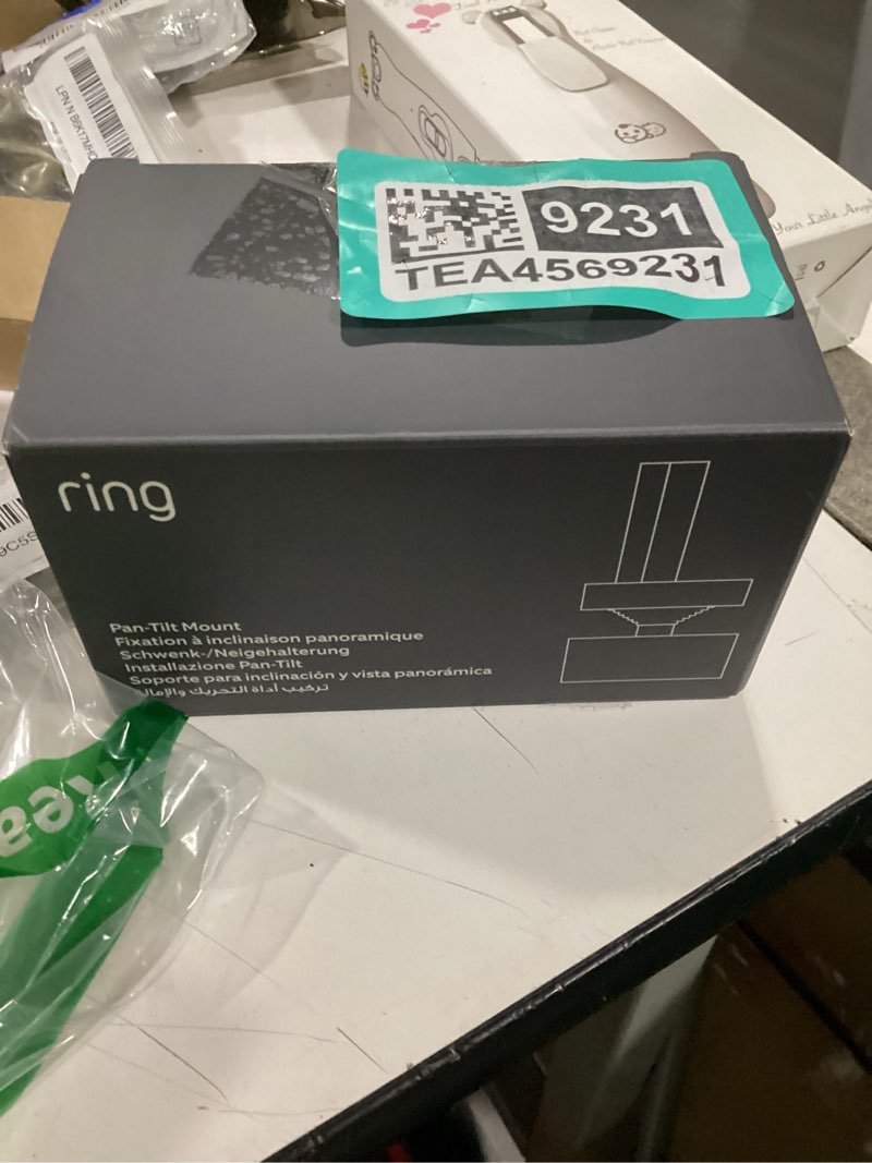 Condition photo showing New/Like New for ring indoor/outdoor pan-tilt mount for outdoor cam (stick up cam) plug-in, black (power adapter and camera not included) black ring outdoor cam (stick up cam)