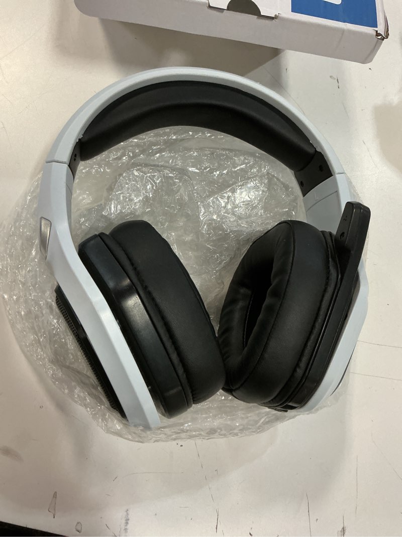 Condition photo showing Good Condition for ozeino 2.4ghz wireless gaming headset for pc, ps5, ps4 - lossless audio usb & type-c ultra stable gaming headphones with flip microphone, 40-hr battery gamer headset for switch, laptop, mobile, mac black and white