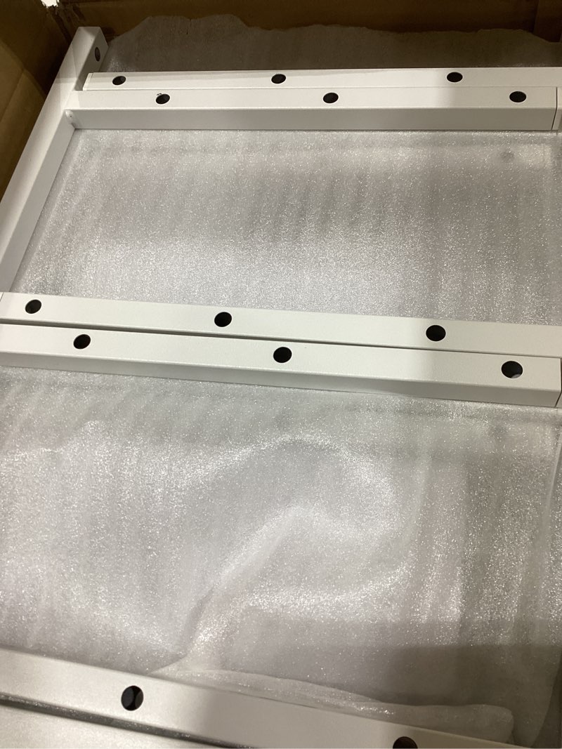 Condition photo showing New/Like New for Simple Houseware 3-Tier Stackable Metal Panel Shoes Rack, White White Metal Panel