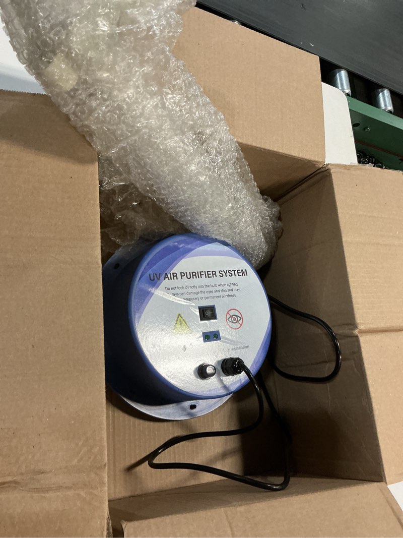 Condition photo showing Good Condition for HVAC UVC Light Air Purifier 72W System with Energy Saving Airflow Sensor and 2 16-inch Bulbs for HVAC Systems in Homes, Offices, Schools, etc