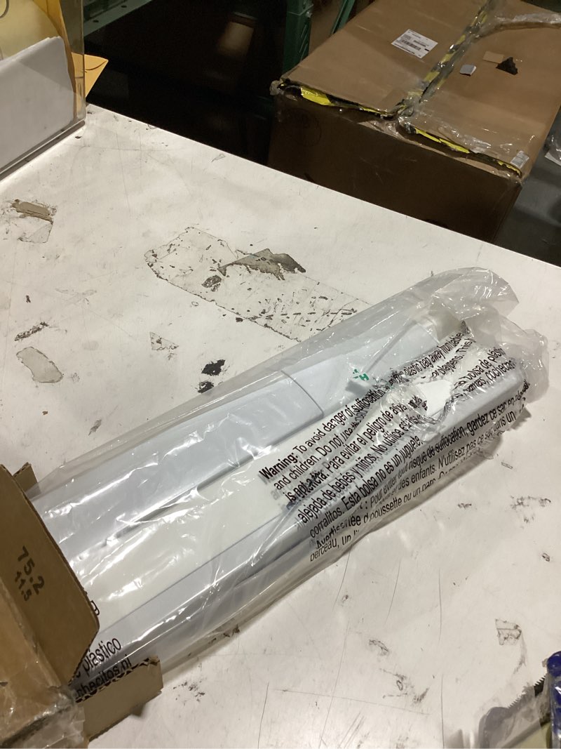 Condition photo showing As Is for lazblinds no tools no drill cordless cellular shades, light filtering honeycomb shades for home, thermal insulation blinds for windows, 30" w x 64" h, white light filtering-white 30" w x 64" h