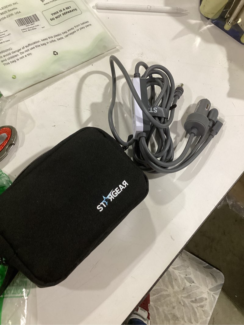 Condition photo showing As Is for starlink mini cable 10ft/3m, 3 in 1 cable with digital voltage display & on/off switch, 16awg usb-c/cigarette lighter car adapter/dc to dc starlink mini power cable, work with 140w+ pd supply