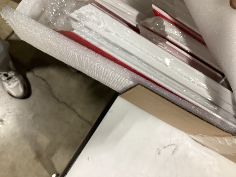 Condition photo showing New/Like New for neatiease 4 set peel and stick wall molding trim kit, 16" x20" premade wainscoting panels, self adhesive moulding panel for interior walls picture frame 16"x20" 4-frame, white