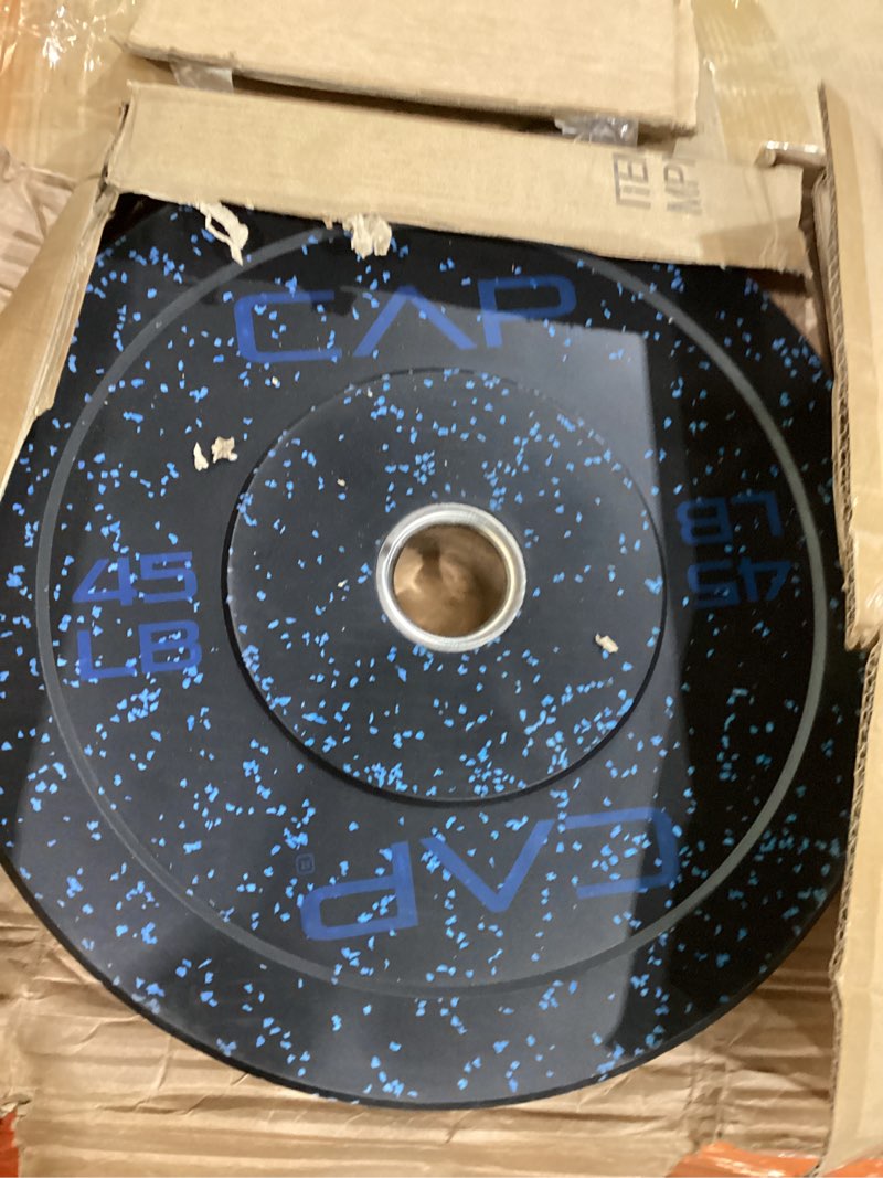 Condition photo showing Good Condition for 45lb bench pressing plate 