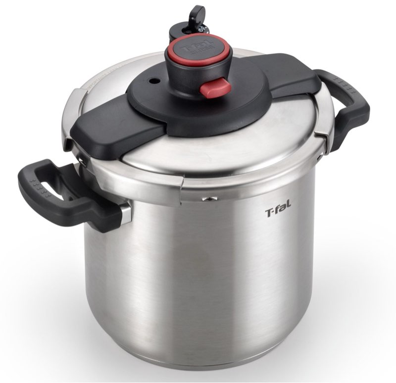 t-fal clipso stainless steel cookware  pressure cooker  8 quart  silver  p4500936