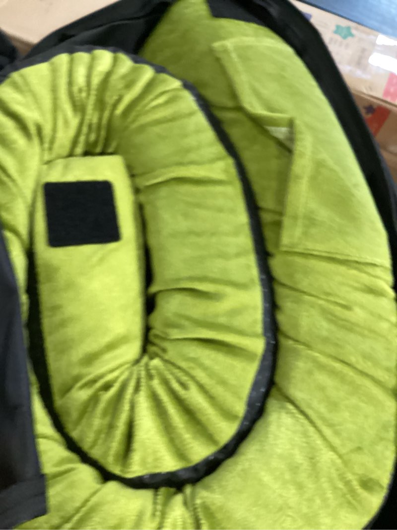 Condition photo showing Good Condition for gaialoop 3 inch memory foam camping mattress, dual layer thick sleeping camp pad for car tent cot, roll-up portable glamping floor bed for guests sleepover avocado green cot: 72*24*3"