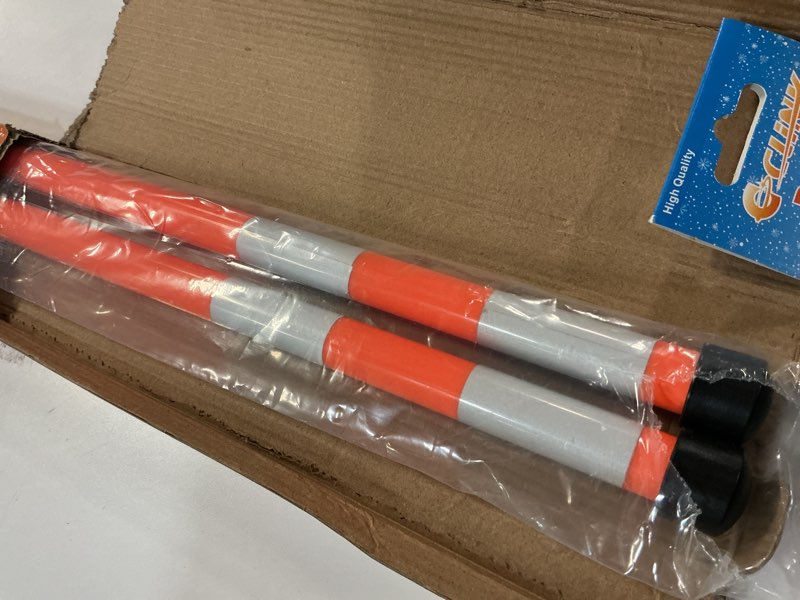 Condition photo showing Good Condition for C CLINK 29" Snow Plow Markers Blade Guides Orange 3/4'' Thickened Material Never Break Stainless Steel Joint Fit for Blizzard Boss SNO-Way Western Snowplows & Many More Pickup Truck SUV UTV ATV