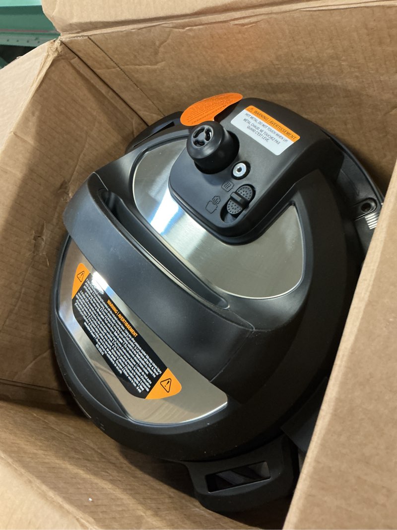 Condition photo showing As Is for Instant Pot Duo Plus 9-in-1 Multicooker, Pressure Cooker, Slow Cook, Rice Maker, Steamer, Sauté, Yogurt, Warmer & Sterilizer, Includes App With Over 800 Recipes, Stainless Steel, 6 Quarts